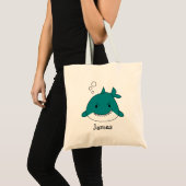 Tote Bag Fun Blue Shark Personnalisé (Devant (produit))
