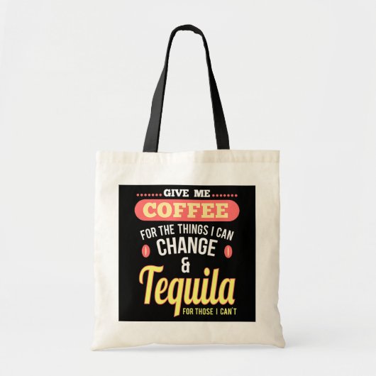 Tote Bag Fun Café et Tequila Shots Margarita Boissons (Devant)