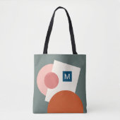 Tote Bag Fun Chic Cercles géométriques Abstraits Motif d'ar (Devant)