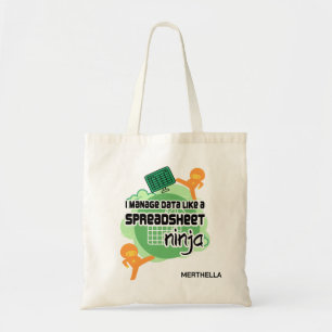 Tote Bag Fun Data Manager SPREADSHEET NINJA