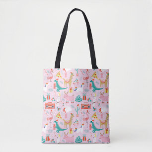 Tote Bag Fun de Noël : Animal Motif sans Seamless.