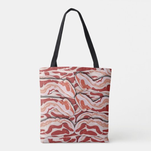 Tote Bag Fun Epic Illustré Bacon Motif Fun Design (Dos)