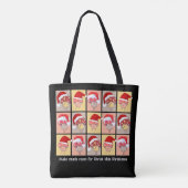 Tote Bag Fun FAIRE BEAUCOUP DE PLACE POUR CHRIST Christmas  (Dos)