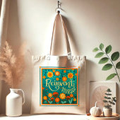 Tote Bag Fun Floral Réinventer Vous-Même Nom Inspirivity