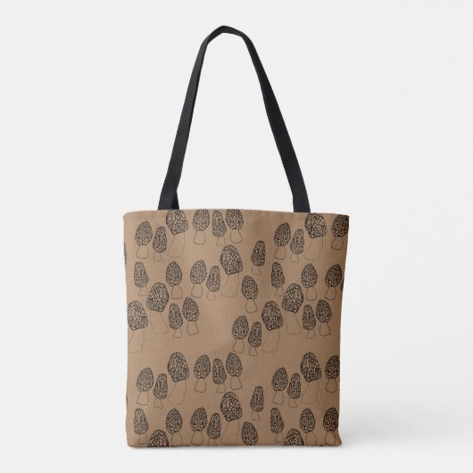 Tote Bag Fun Fungi Morel Champagne Motif (Dos)