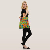 Tote Bag Fun Heart Motif Jaune Mix (Sur le modèle)