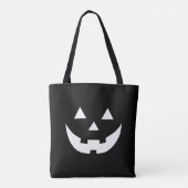 Tote Bag Fun noir Jack-o'-lantern visage citrouille Hallowe (Dos)