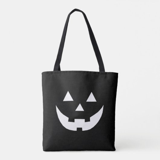 Tote Bag Fun noir Jack-o'-lantern visage citrouille Hallowe (Dos)