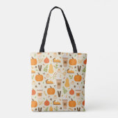 Tote Bag Fun Orange Fall Motif (Dos)