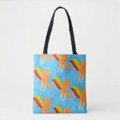 Tote Bag Fun Orange Froid Pops motif (Devant)
