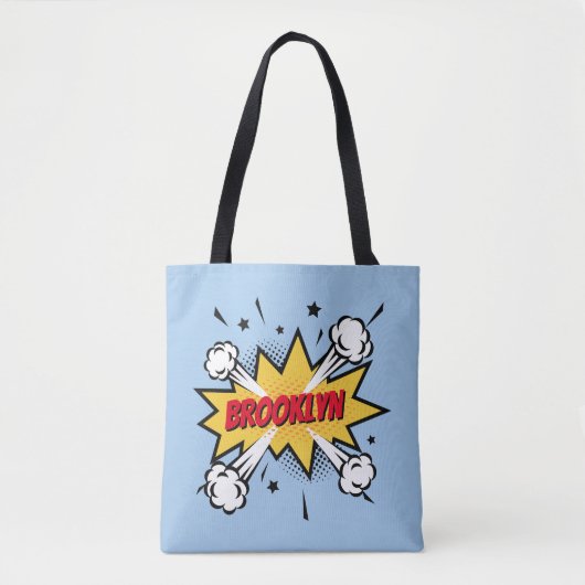 Tote Bag Fun pop art bande dessinée style légende logo (Devant)