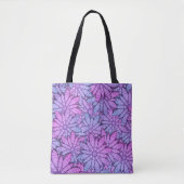 Tote Bag Fun Purple Flowers (Devant)