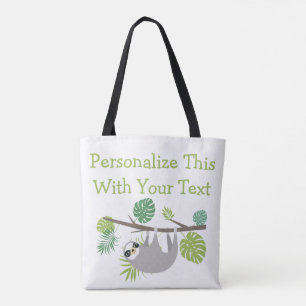 Tote Bag Fun texte personnalisé, crochet de la fente