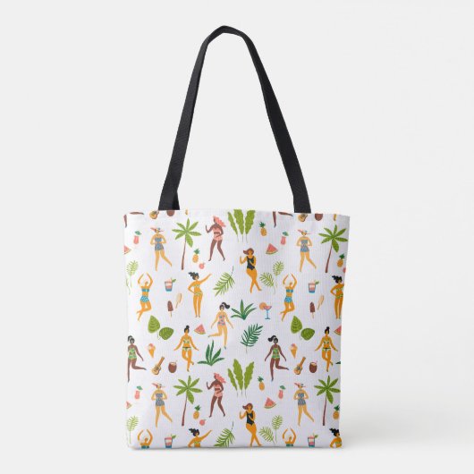 Tote Bag Fun Tropical maillot de bain filles (Dos)
