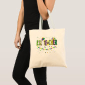 Tote Bag Fundy Enseignant ESL Mardi Gras Famille Matching O (Devant (produit))