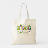 Tote Bag Fundy Enseignant ESL Mardi Gras Famille Matching O (Dos)