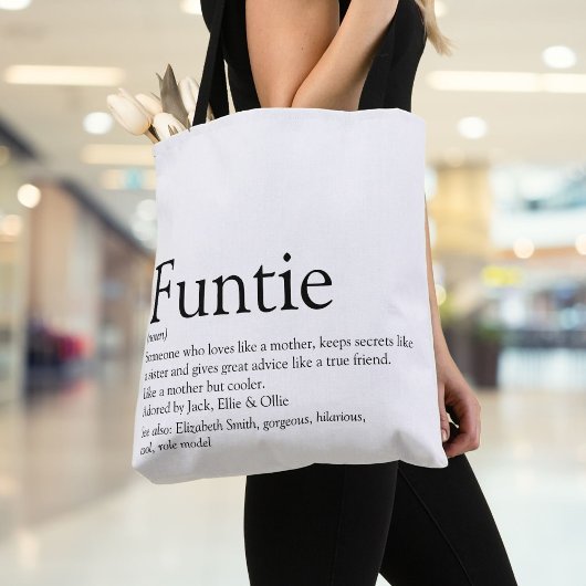 Tote Bag Fundy, Tante, Tante Définition Fun Moderne