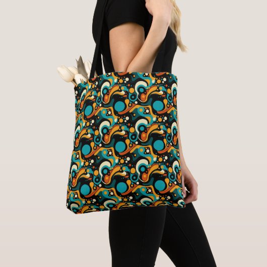 Tote Bag Funk rétro Abstrait (De près)