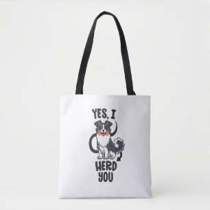 Tote Bag Funky Australian Shepherd Maman Cadeaux Aussie Oui