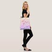Tote Bag Funky Éclectique Bohème Abstrait Coucher de soleil (Sur le modèle)