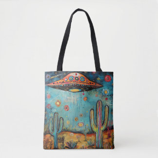 Tote Bag Funky Fun UFO