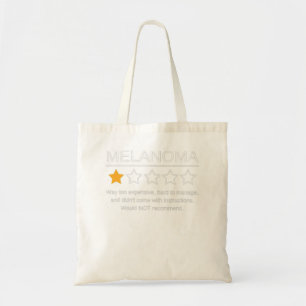Tote Bag Funky Melanoma Awareness One Star Rating Cancer Su
