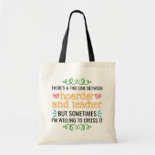 Tote Bag Funky Teacher School Supply Hoarder Fourre-tout (Devant)