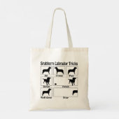 Tote Bag Funky têtu Labrador Chien Tricks (Dos)