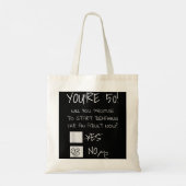 Tote Bag Funny 50th Birthday Gag Gift Idea 50 Years Old Jok (Dos)