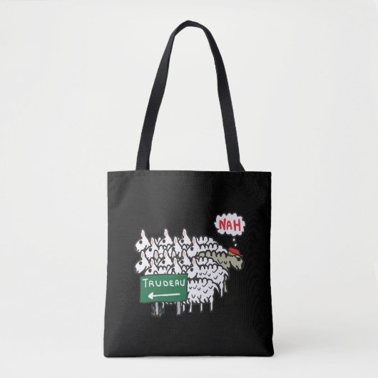 Tote Bag Funny Anti Trudeau (Devant)