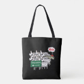 Tote Bag Funny Anti Trudeau (Dos)