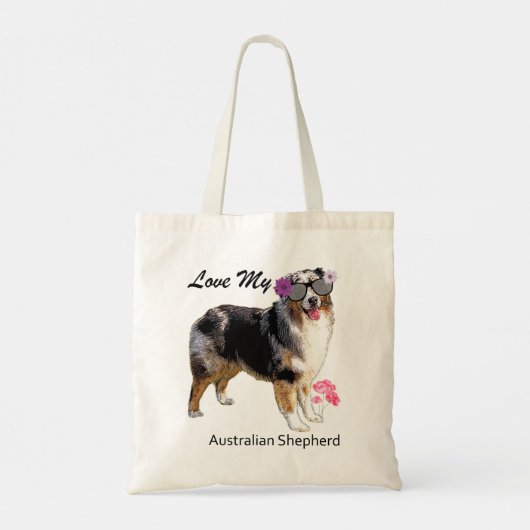 Tote Bag Funny Australian Shepherd (Dos)