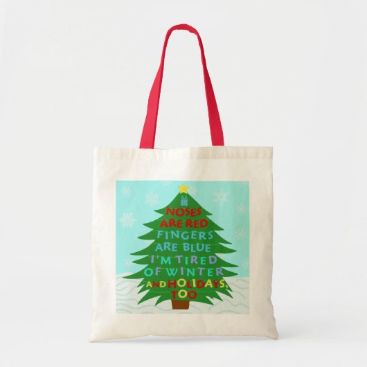 Tote Bag Funny Bah Humbug (Devant)