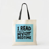 Tote Bag Funny bedtime read word art  (Devant)