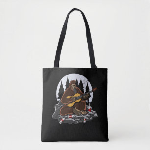 Tote Bag Funny Bigfoot Mountain Camping Randonnée