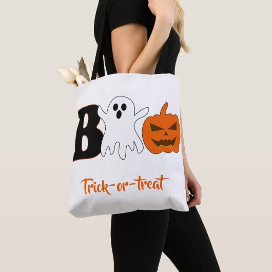 Tote Bag Funny Boo Halloween Fourre-tout (De près)