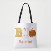 Tote Bag Funny Boo Halloween Shopping Fourre-tout (Devant)