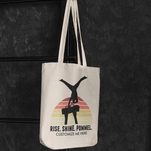 Tote Bag Funny Boys Gymnastique Manger Sleep Pommel Horse