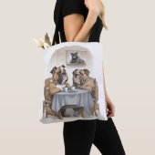 Tote Bag Funny Bulldog (De près)
