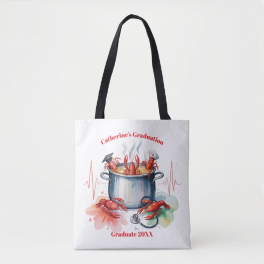 Tote Bag Funny Cajun Nurse Graduation Party (Devant)