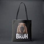 Tote Bag Funny Capybara Bruh<br><div class="desc">Funny Capybara Bruh</div>