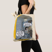 Tote Bag Funny Cat Mom Bathroom Humor Gift (De près)