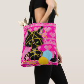 Tote Bag Funny Cat Tricot Projets (De près)