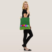 Tote Bag Funny Caterpillar Netty & grass (Sur le modèle)