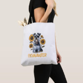 Tote Bag Funny Chien Schnauzer (De près)