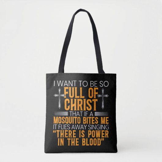 Tote Bag Funny Christian Religious Servant of God Faithful (Devant)