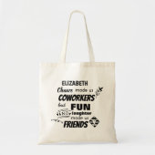 Tote Bag Funny COWORKER Quitter Goodluck Adieu ami (Devant)