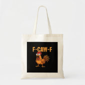 Tote Bag Funny Crow Humor Gothic F-Caw-F (Devant)