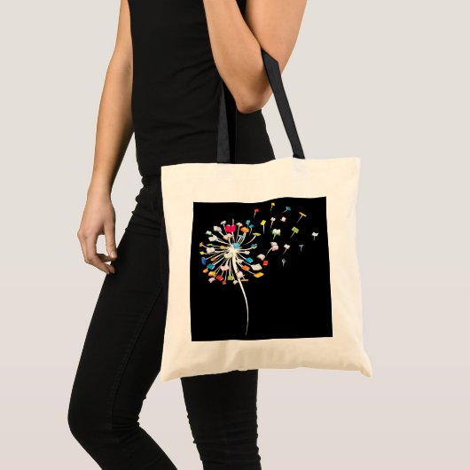 Tote Bag Funny Dandelion Livres Cadeau Pour Lecture Lover (Devant (produit))