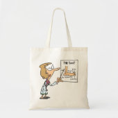 Tote Bag Funny Doctor Teaching Foot Anatomy (Devant)